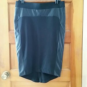 Mossimo pleather polyester knee length skirt Med